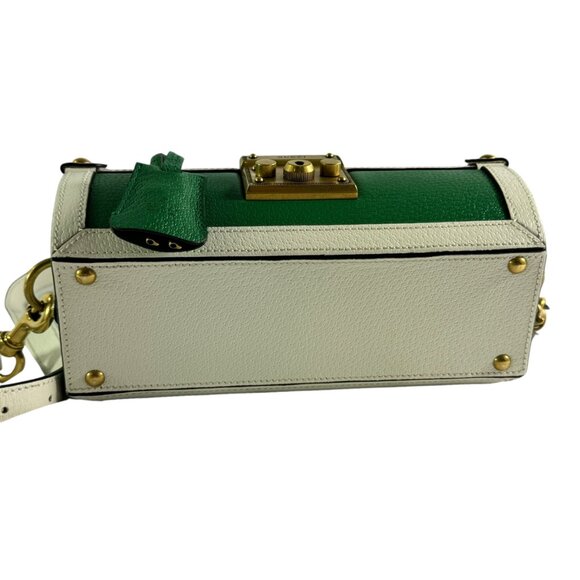 GUCCI X ADIDAS Green & White Leather Golf Balls Set Case Bag Made in Italy - Picture 5 of 16